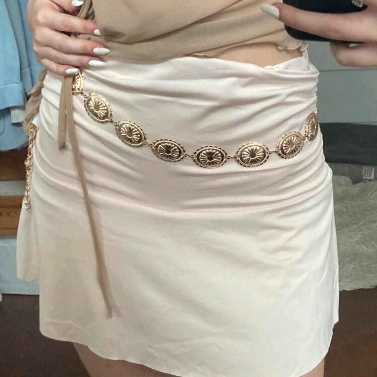 Fashionable Metal Waist Chain With Chrysanthemum,... Depop