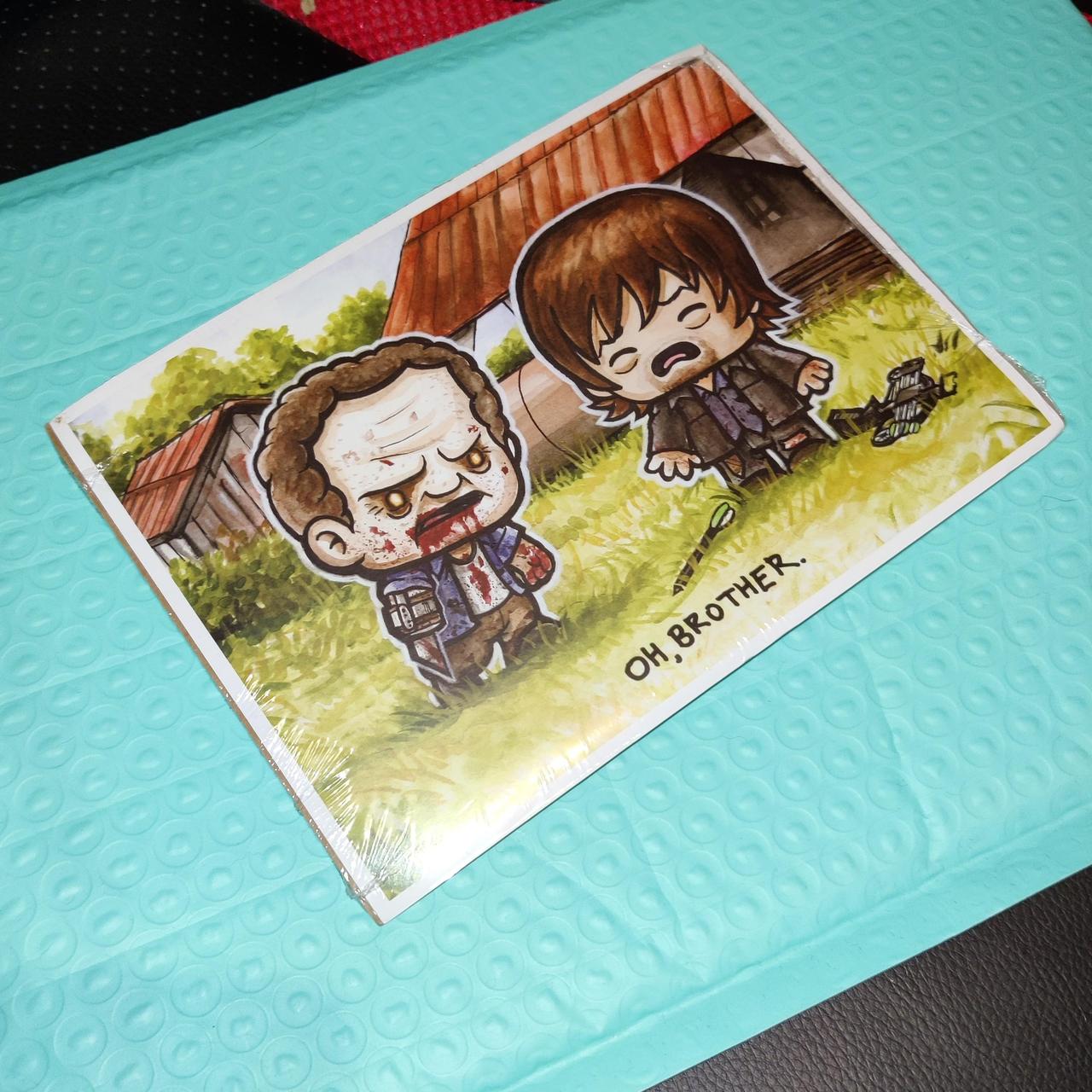 A5 The Walking Dead Cartoon print. Originally from a... - Depop