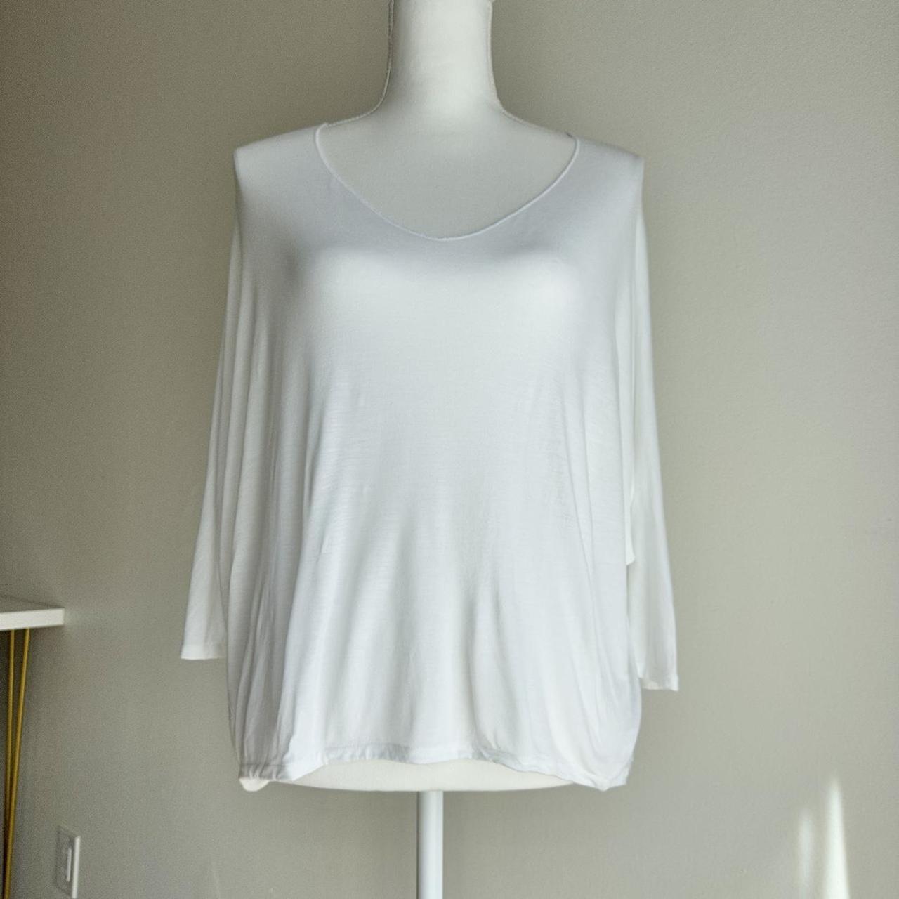 vince women's white t shirt