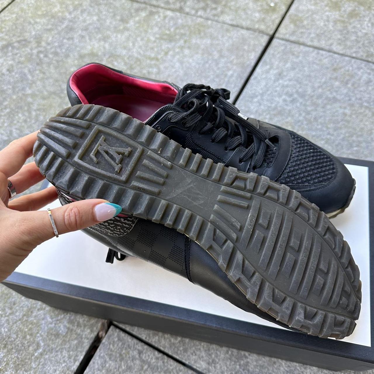 Louis Vuitton Black Run Away Sneaker Perfect for on - Depop