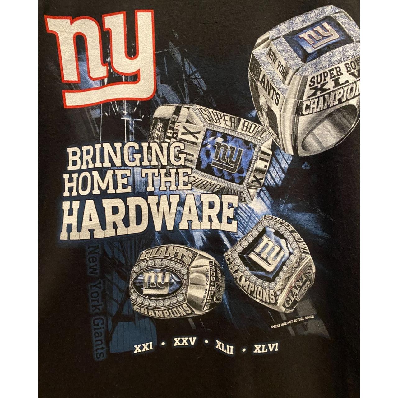 Reebok, Shirts, New York Giants Nfl Football Hoodie Super Bowl Champs  Mens Large Sweatshirt