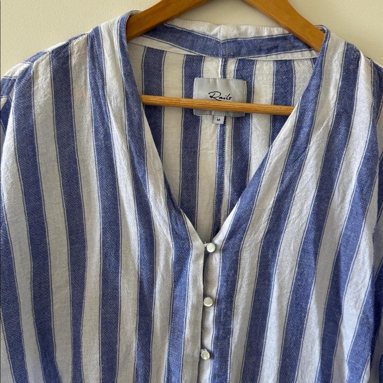 Rails Women's Blouse - Blue/White - M – Rails The… - image 5