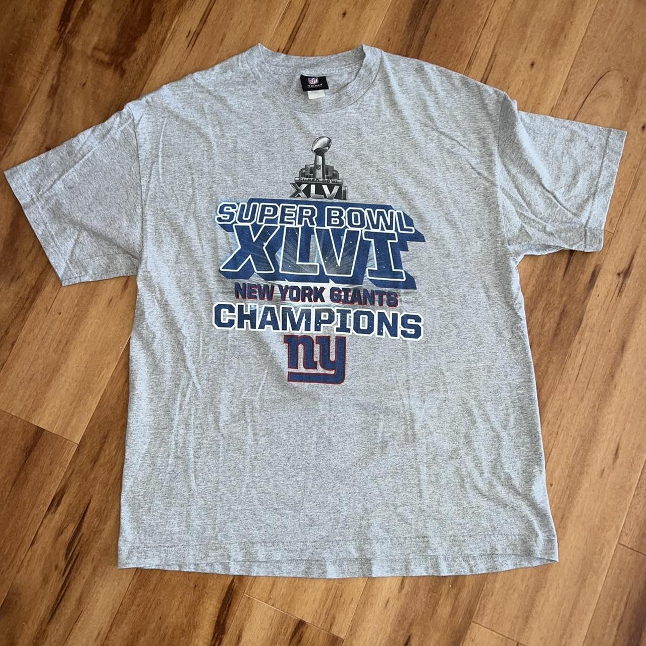 NFL New York Giants 19-0 Denied Patriots Super Bowl 42 T Shirt Mens 2XL