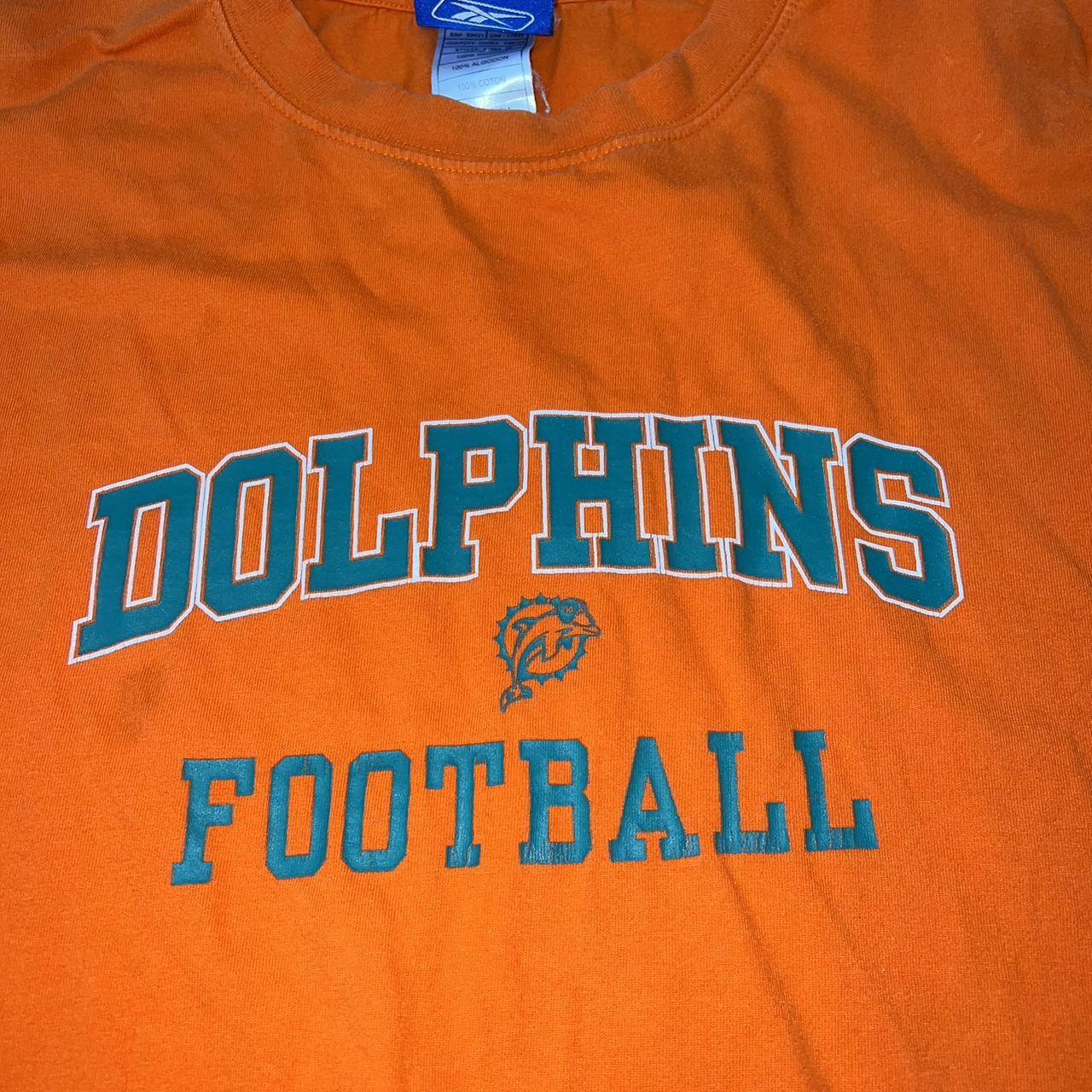 Vintage Miami Dolphins Reebok Old Logo Long Sleeve - Depop