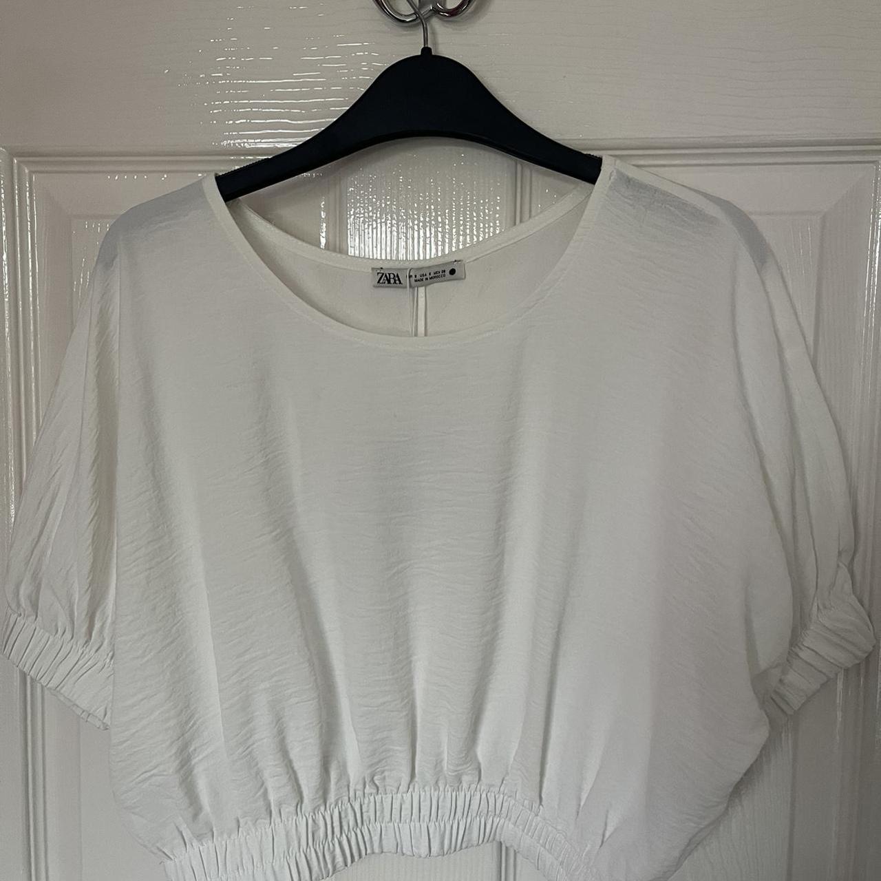 Zara Women's White Croptop Depop