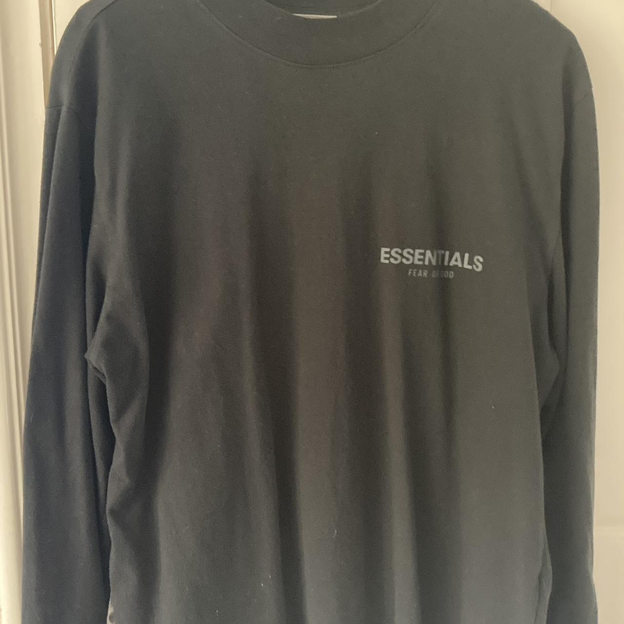 Fear Of God ESSENTIALS Long Sleeve Summer 22' Black... - Depop