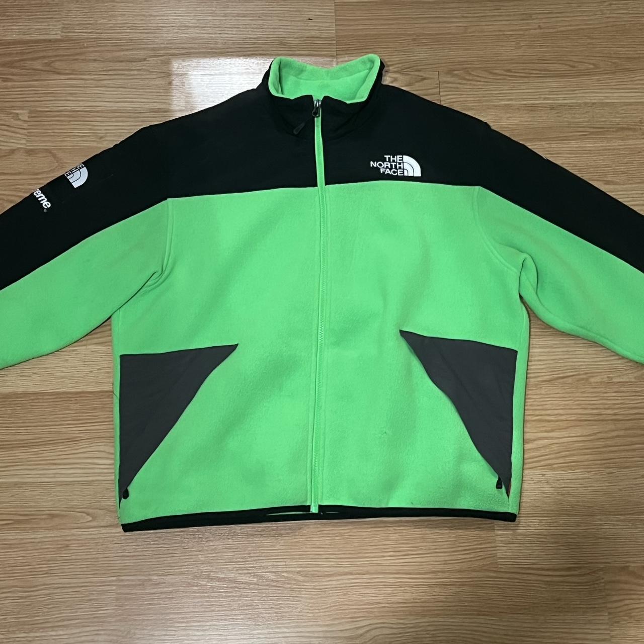 North face clearance supreme jacket green