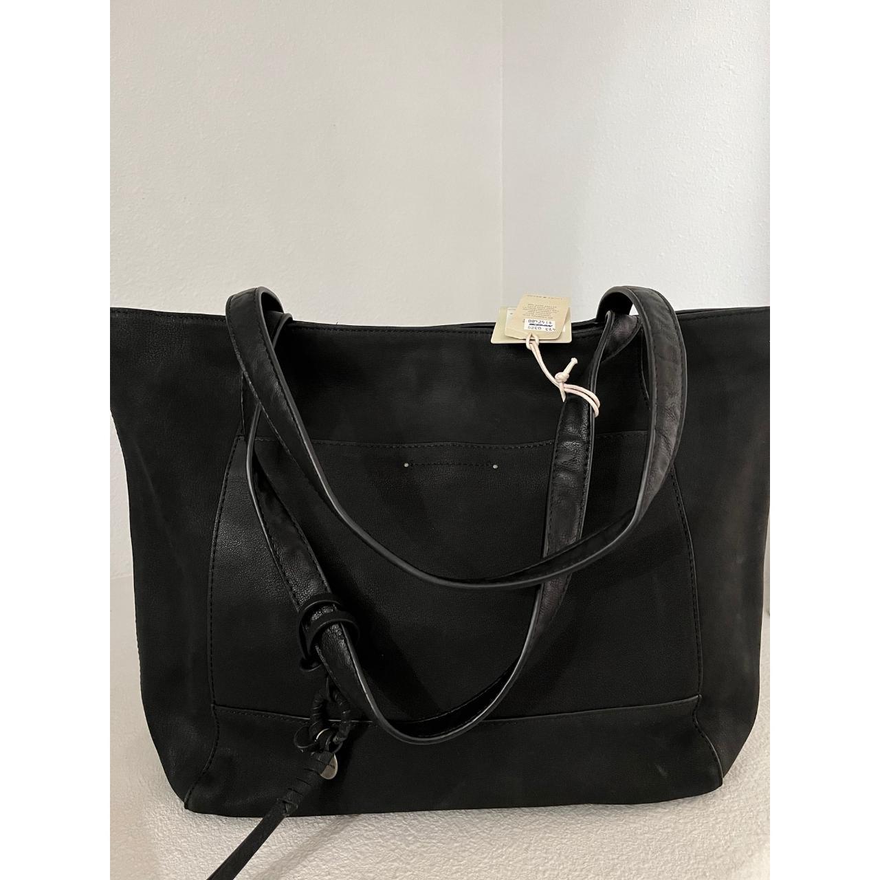 Lucky brand leather purse in black Measures 16.5” w... Depop