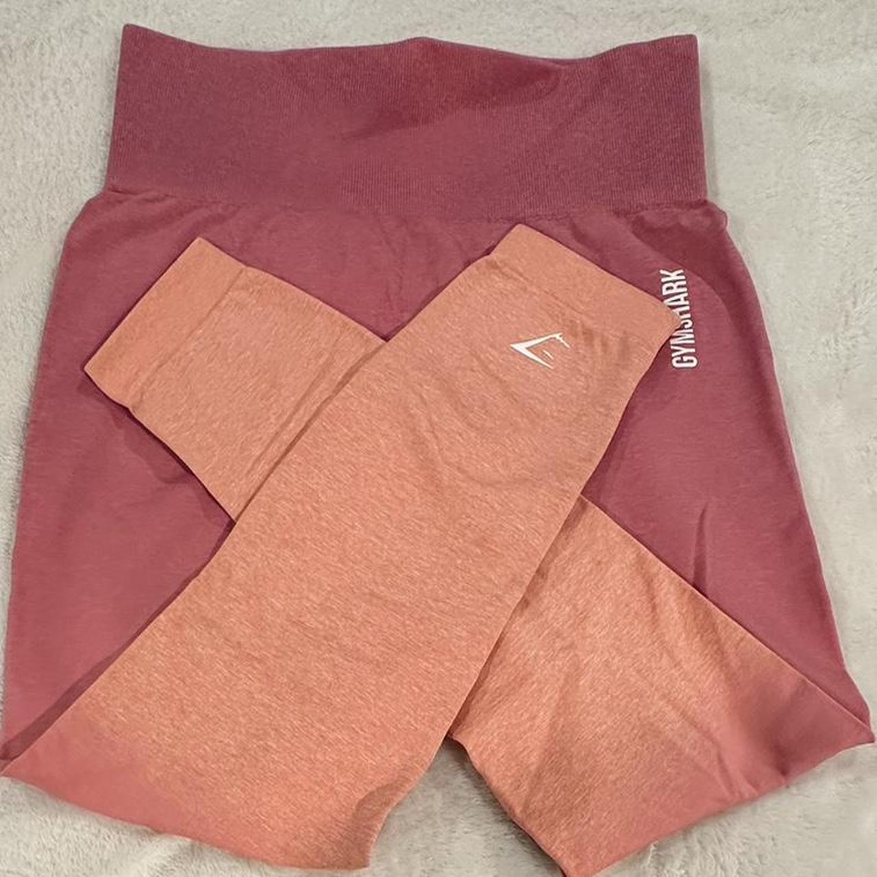 🌸 Gymshark ombre leggings in red 🌸 Gymshark ombre - Depop