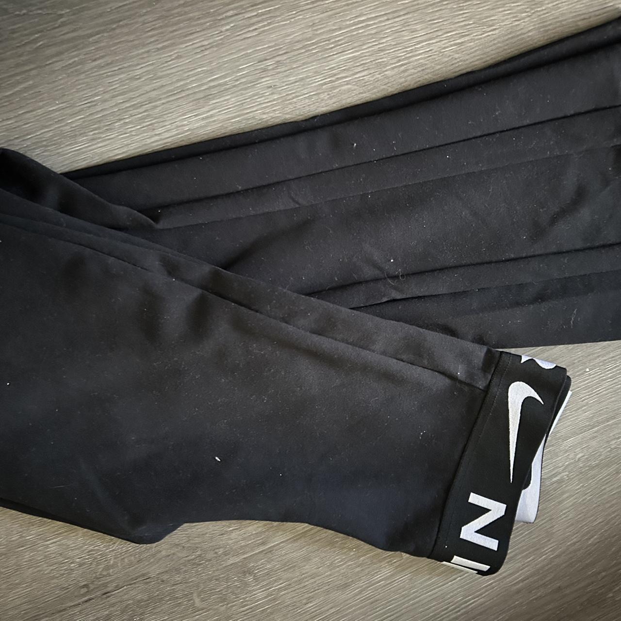Black nike-flare-leggings - Depop