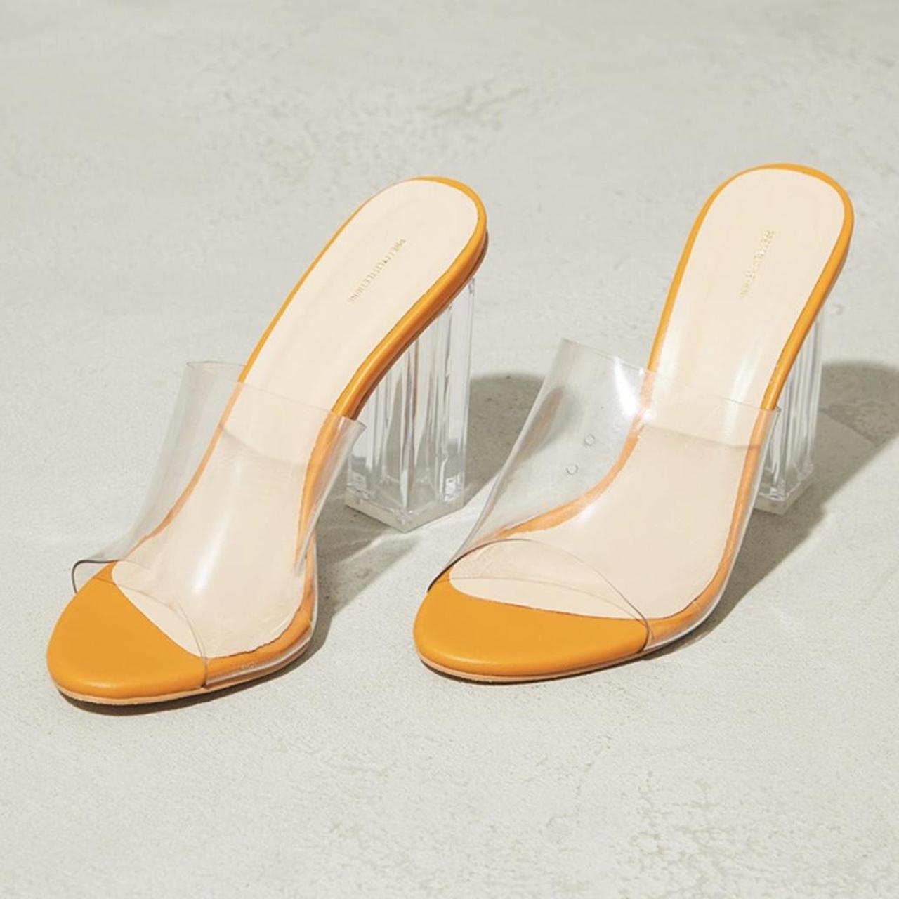 Clear orange outlet heels