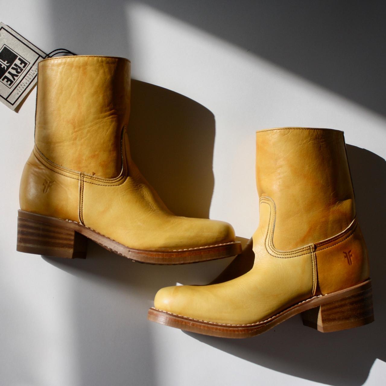 Frye Women's Yellow Boots (2)