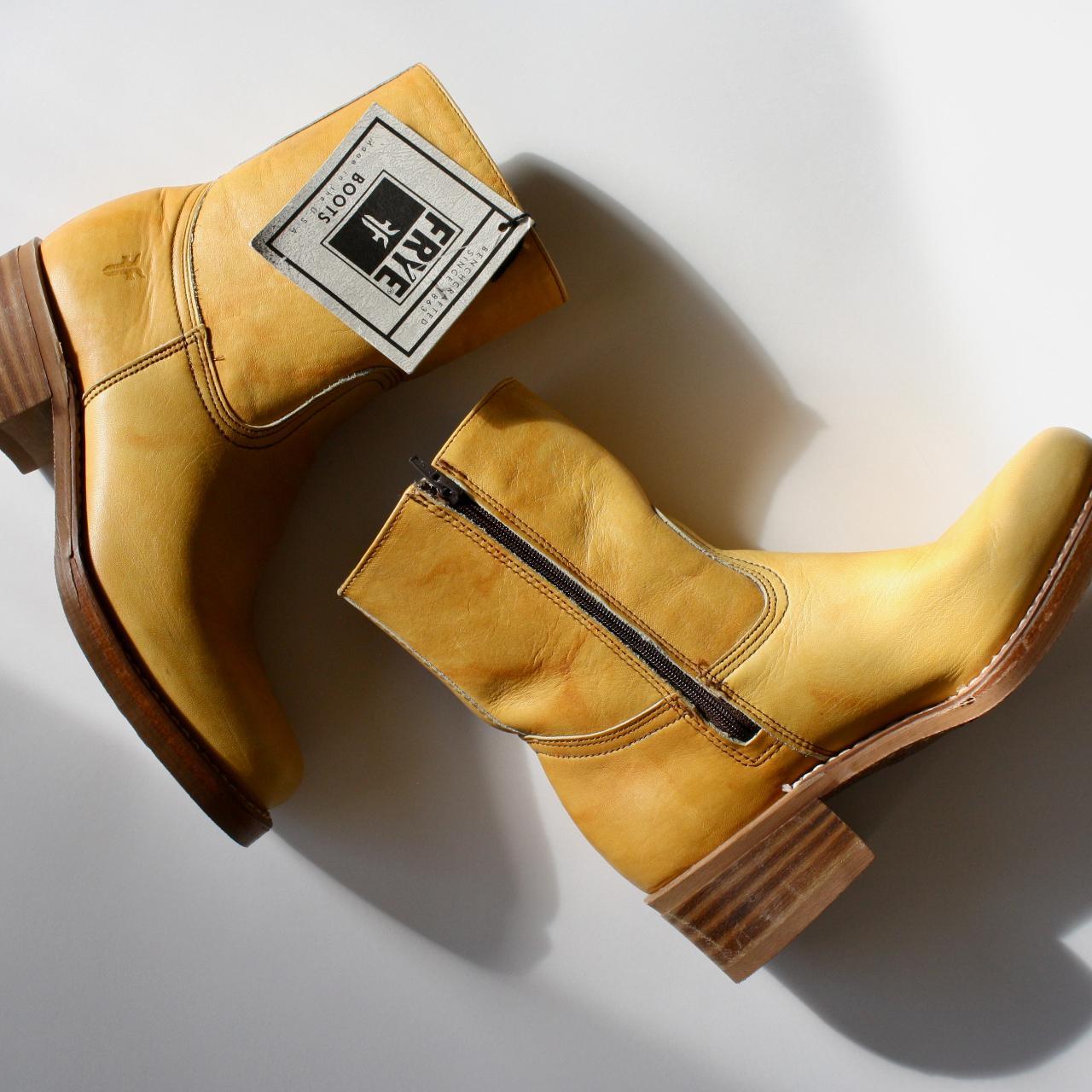 Frye Women's Yellow Boots (3)