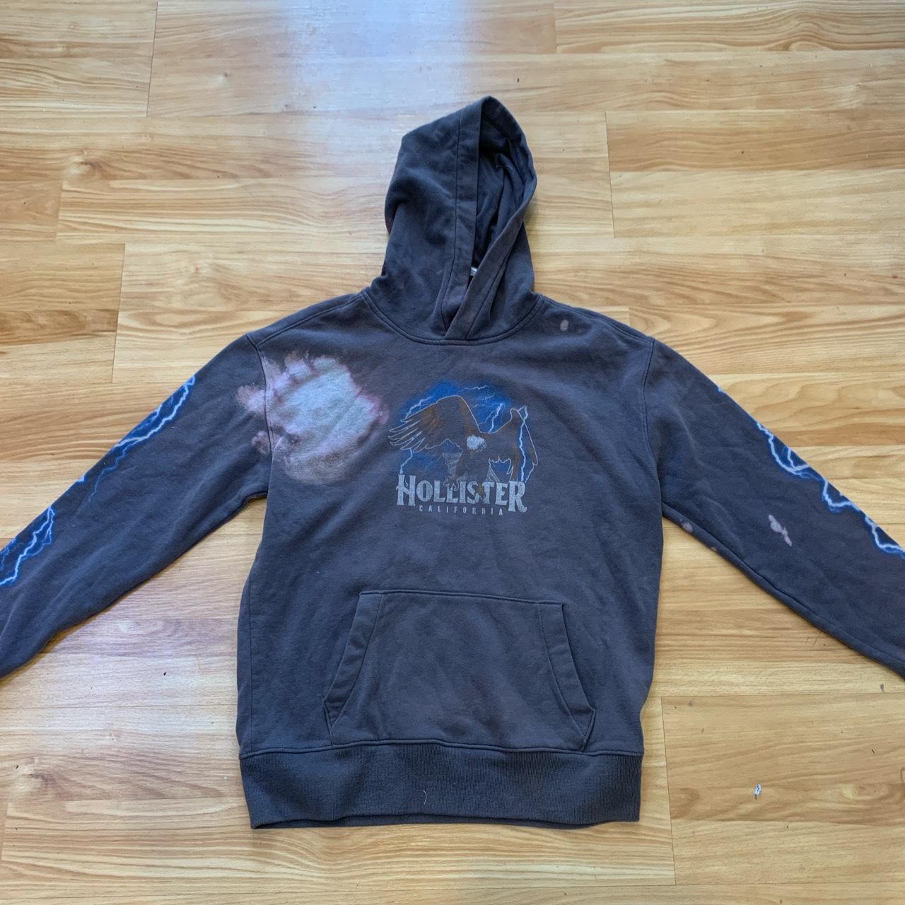 Blue sale hollister hoodie