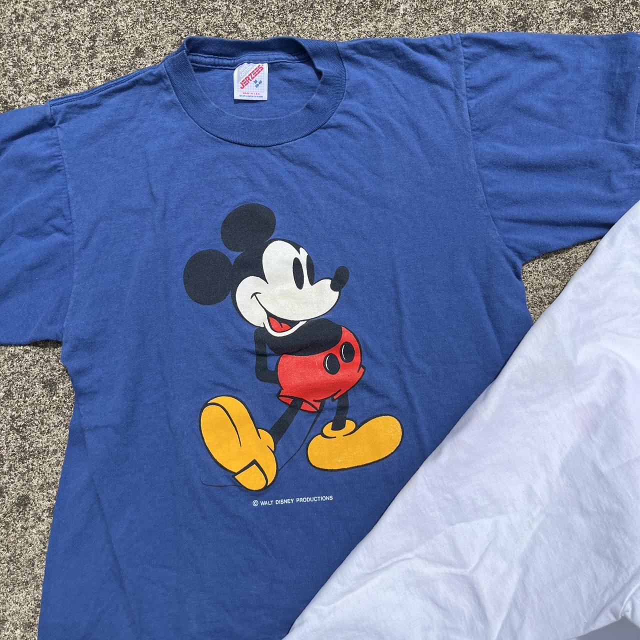 Disney Men's White and Blue T-shirt | Depop