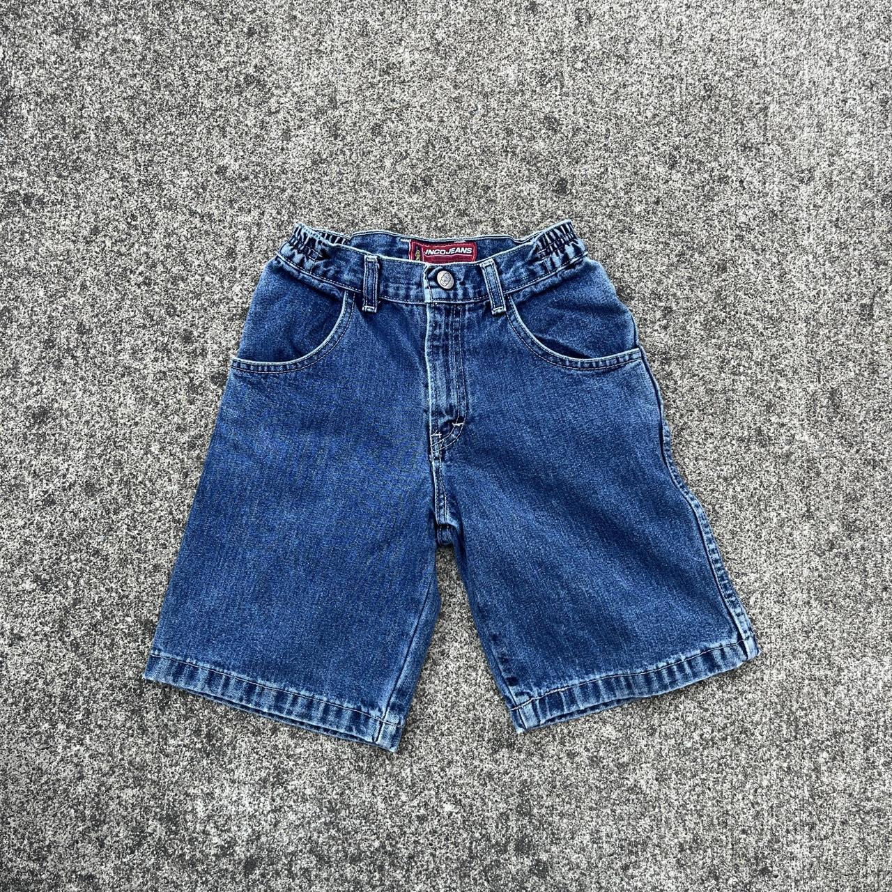 Kids JNCO jean shorts waist 20” inseam 8” leg... - Depop
