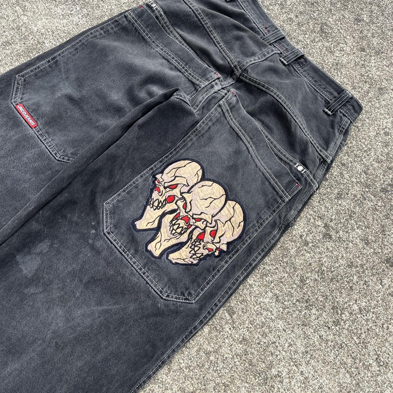 JNCO Jeans Triple Skulls ⚠️⚠️⚠️ DO NOT BUY - THIS IS... - Depop