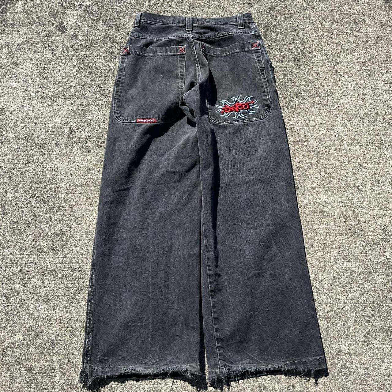 JNCO Jeans Tribal Design Size 32x32 Good condition,... - Depop