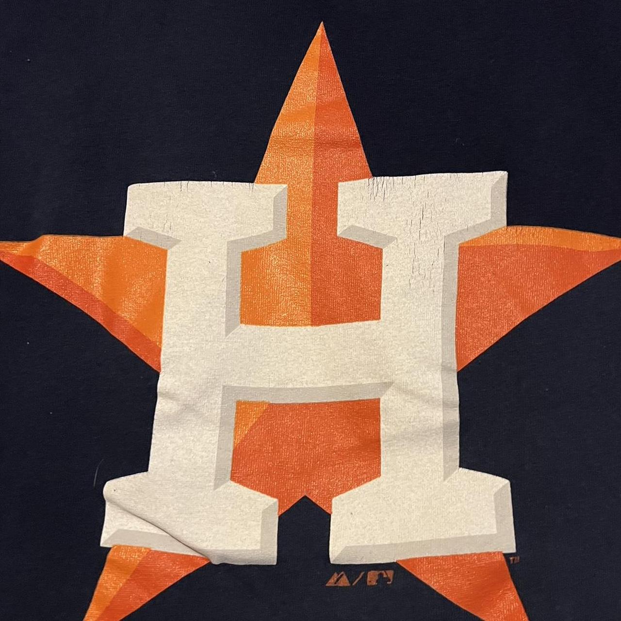 Majestic MLB Houston Astros Gray Tee Shirt Size - Depop