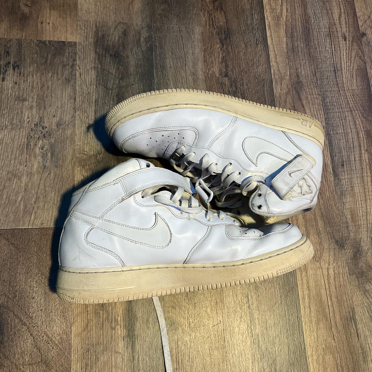 Nike Air Force 1 high tops / honesty they’re beaters... - Depop