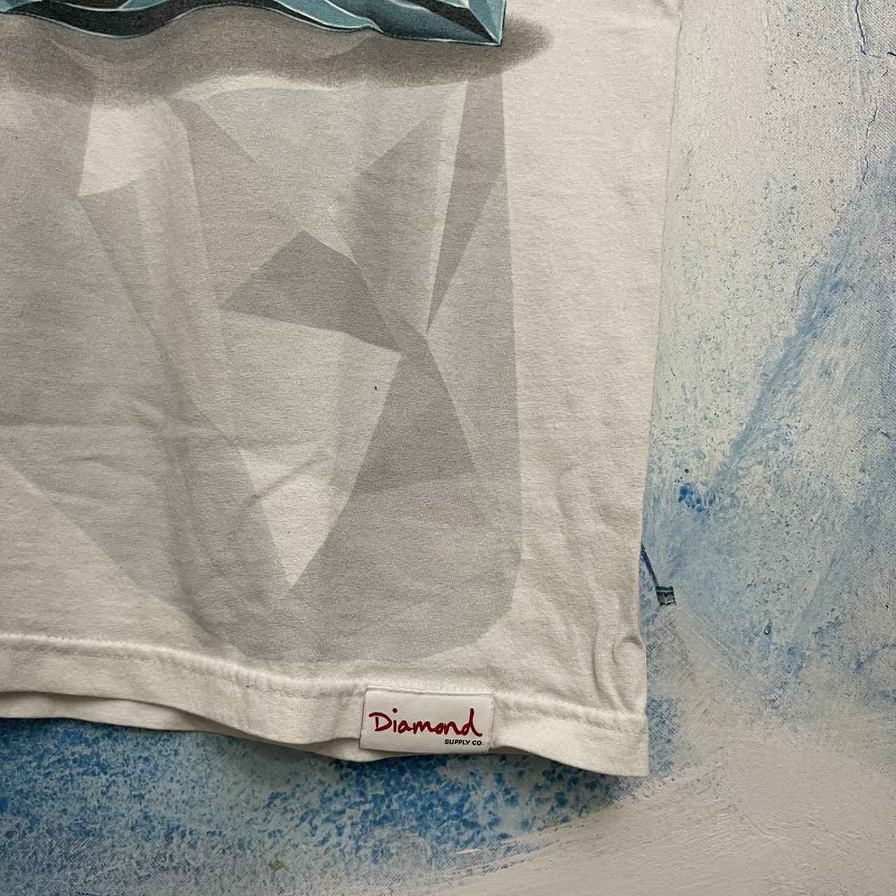 Diamond Supply Co. Men's White and Blue T-shirt (3)