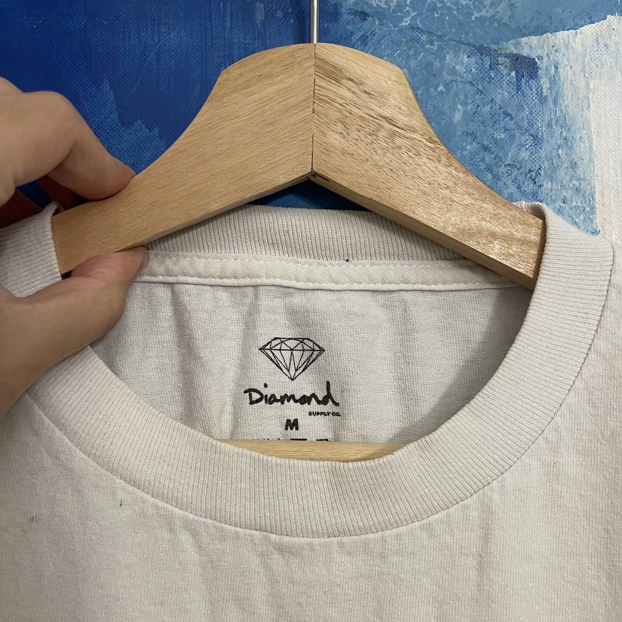 Diamond Supply Co. Men's White and Blue T-shirt (4)