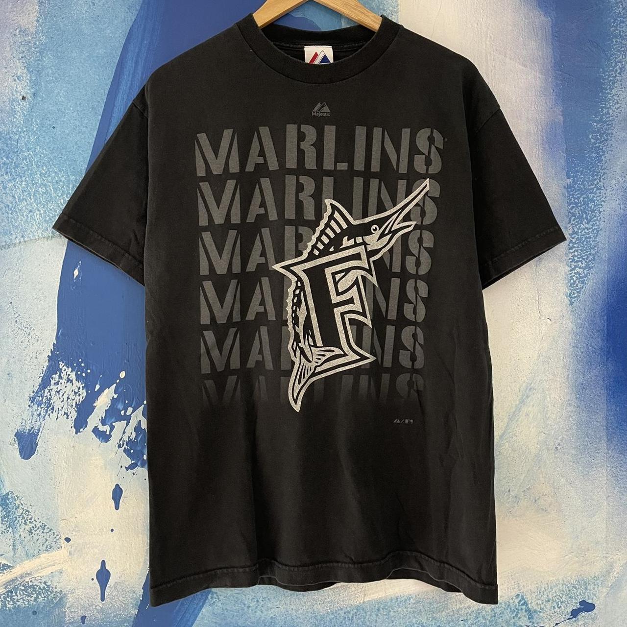 Majestic, Shirts, Vintage Marlins Jersey Majestic