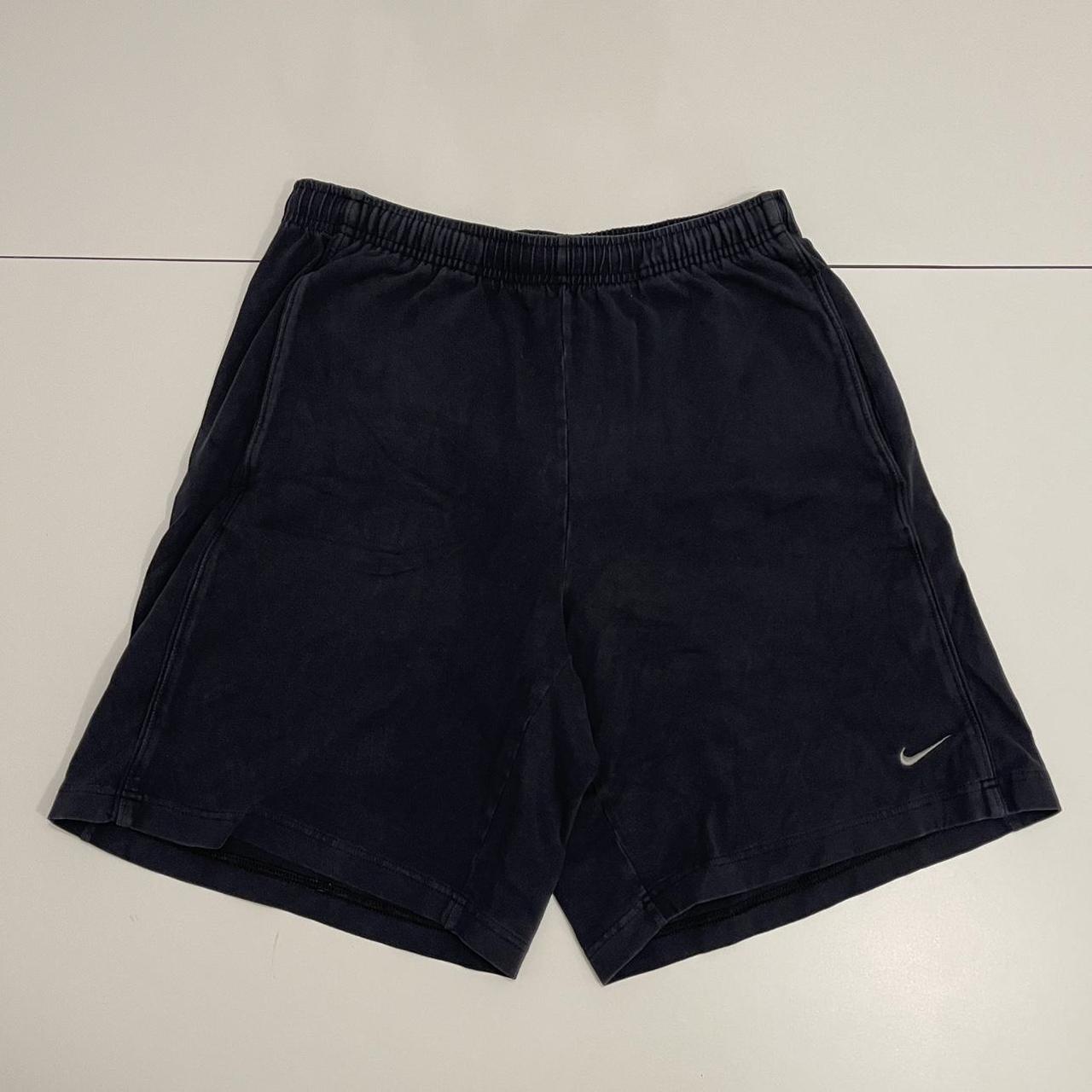 mens black nike sweat shorts