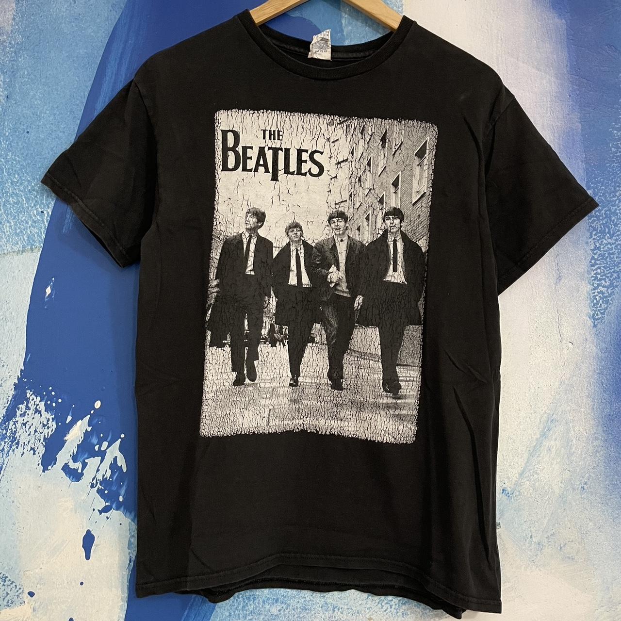 Y2K The Beatles Band T-Shirt Mens Size Medium Short... - Depop