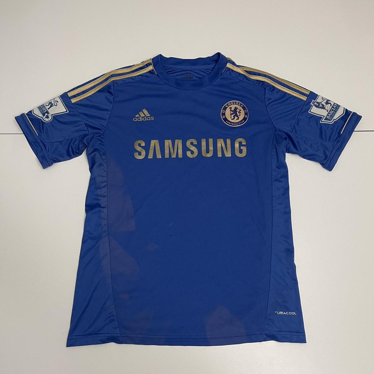 Chelsea London Home Football Soccer Jersey 10/11 Adidas Didier Drogba  Medium M