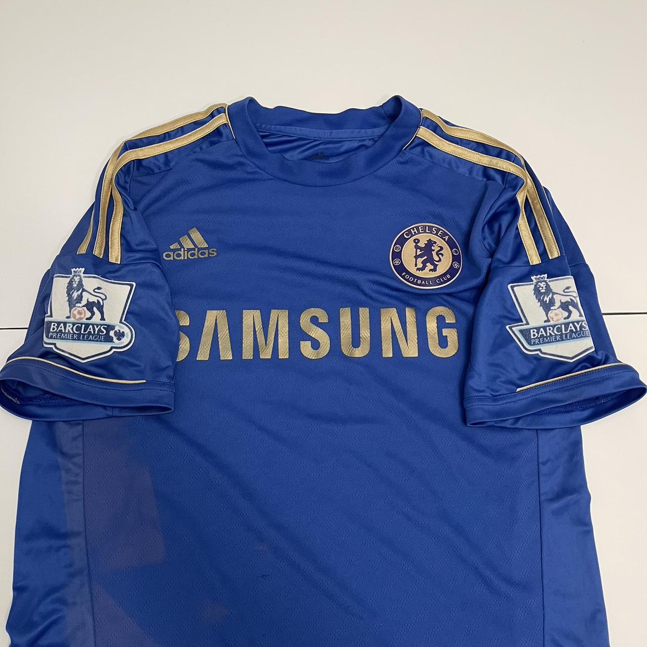 Chelsea London Home Football Soccer Jersey 10/11 Adidas Didier Drogba  Medium M