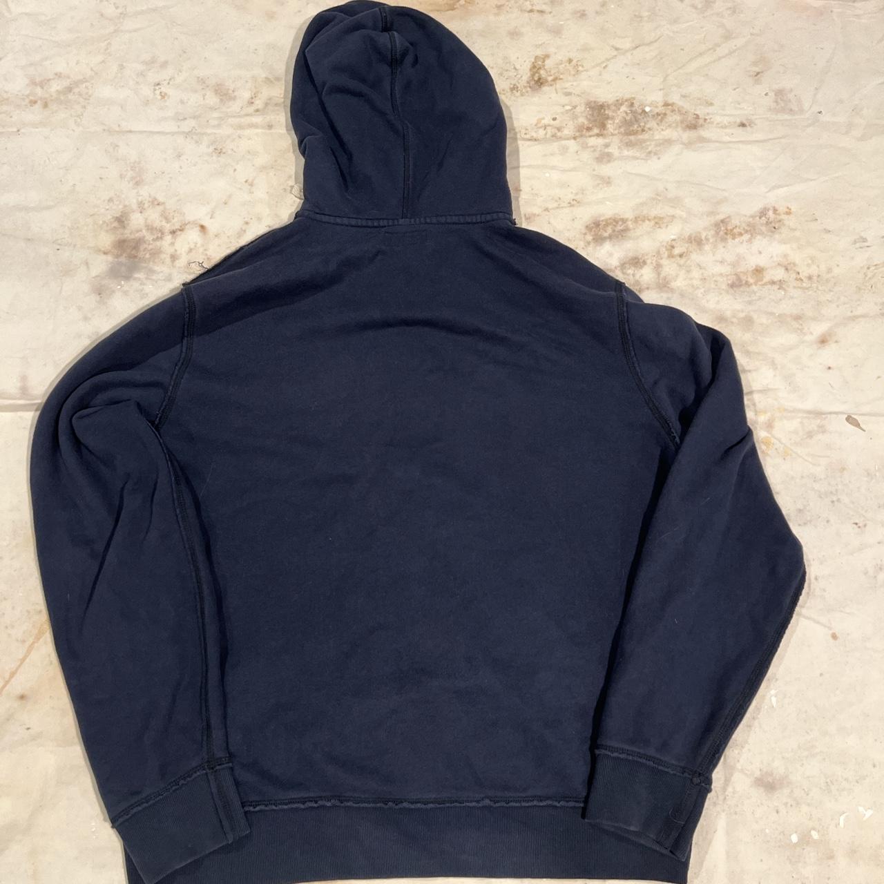 8802 B2 FWO Vintage 1990's Lucky Brand Navy Blue Hoodie Size L – A