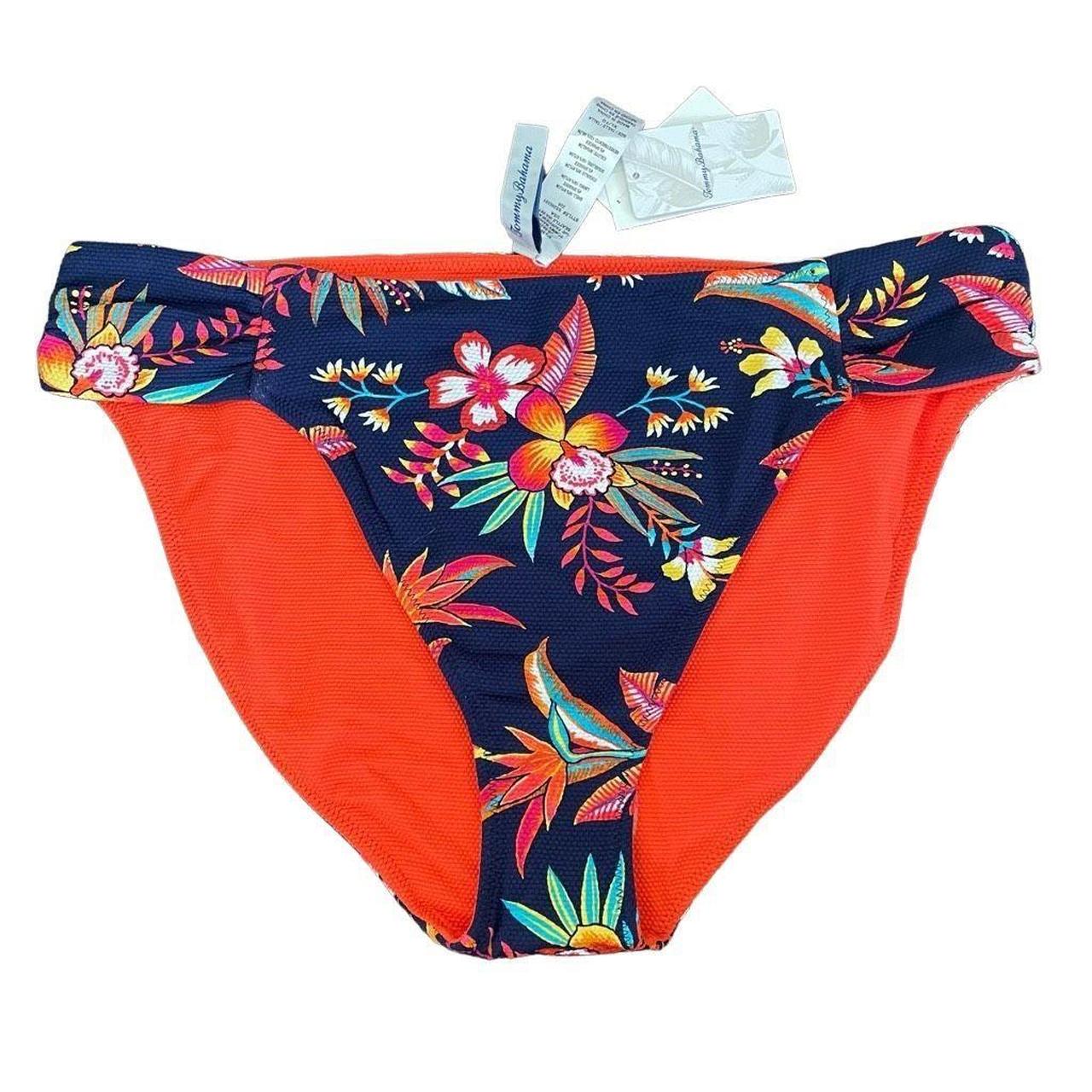 Tommy Bahama Women's Blue and Pink Bikiniandtankinibottoms Depop