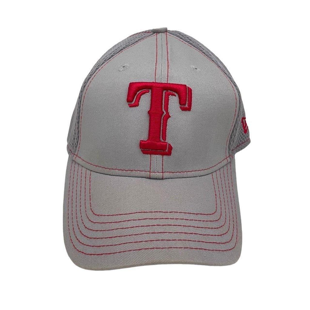 Texas Rangers Mesh Back Ball Cap - White/Gray