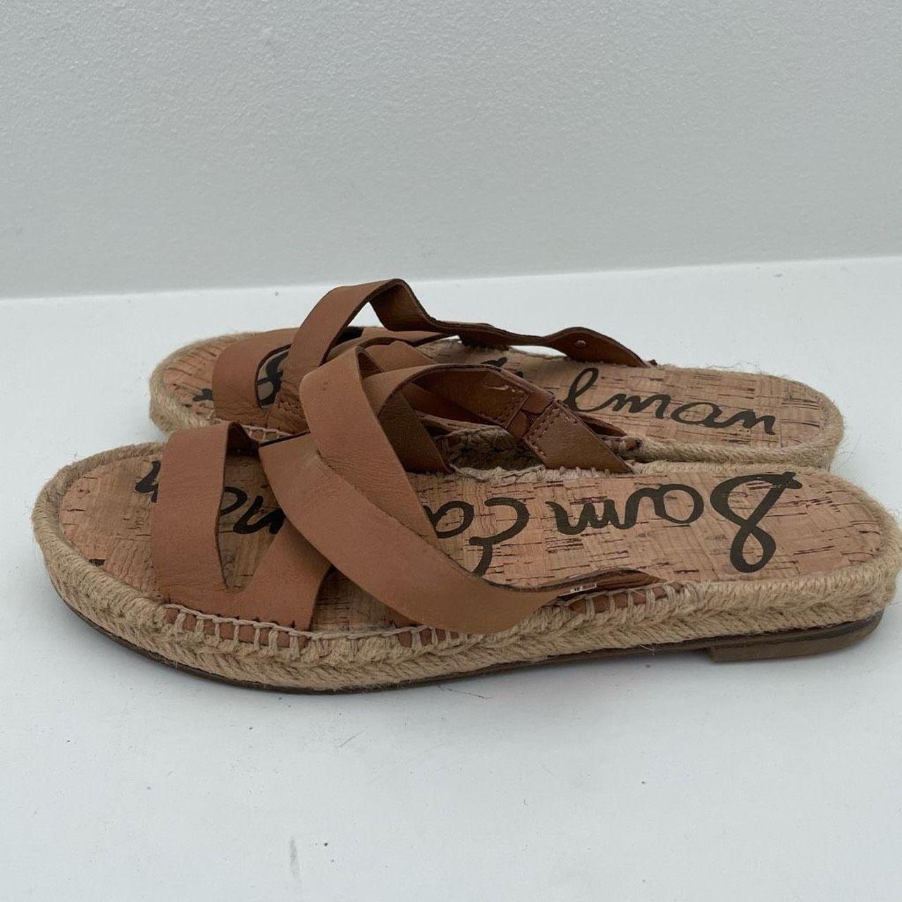 Sam Edelman Brown Averie Espadrille Leather Slide Depop