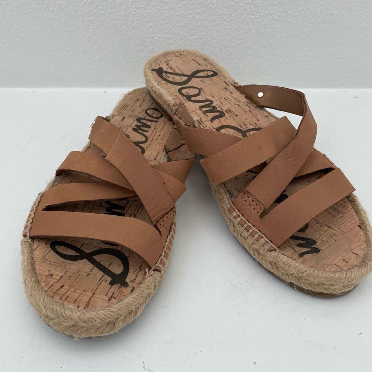 Sam Edelman Brown Averie Espadrille Leather Slide Depop