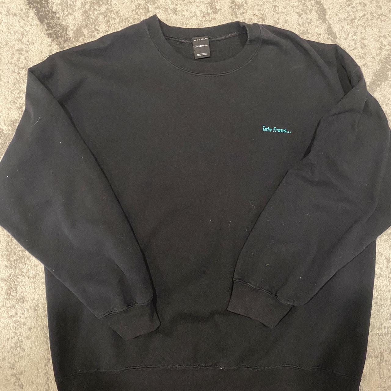 Iets Fran’s Black Crewneck Size L Good Condition - Depop