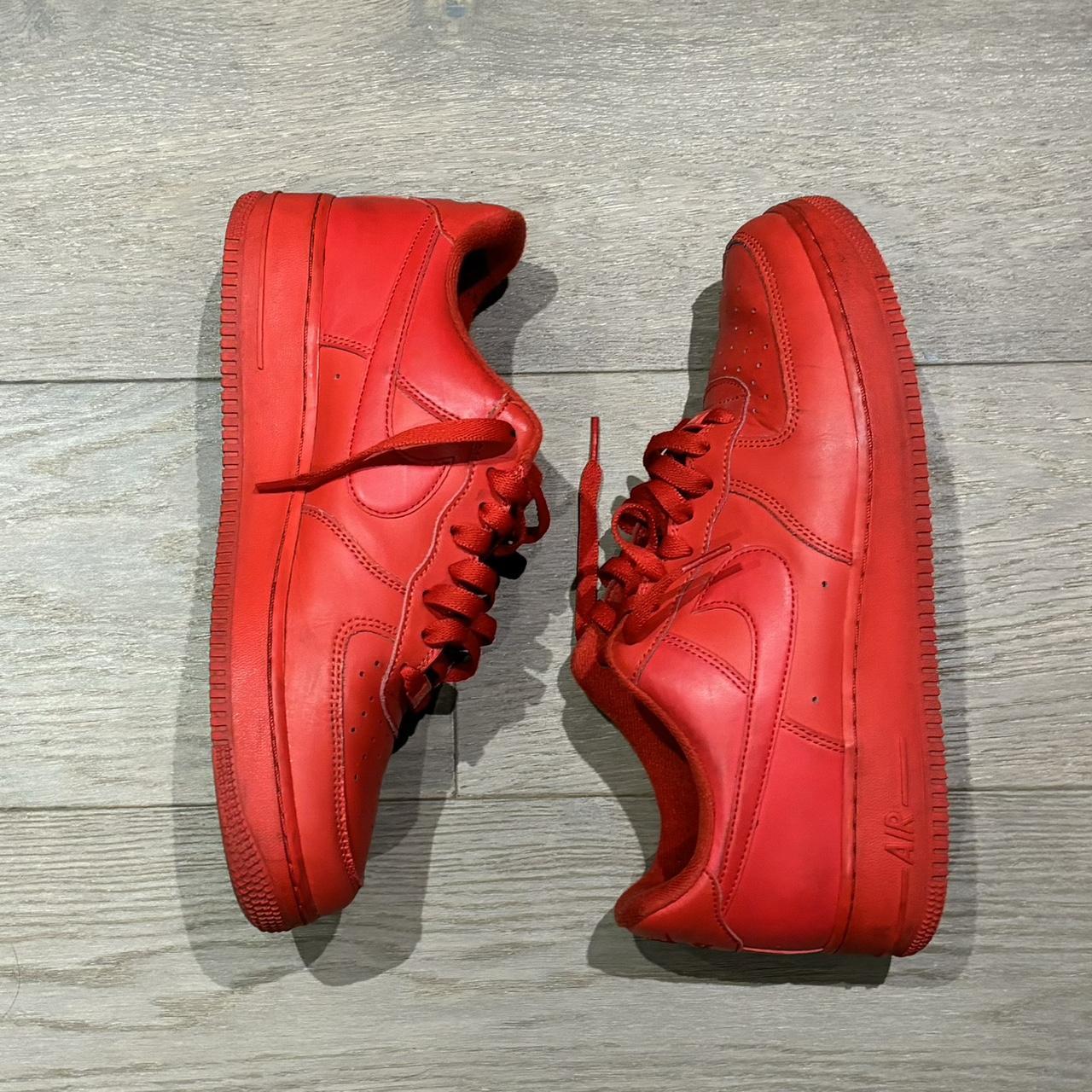 Red Airforce Ones Depop