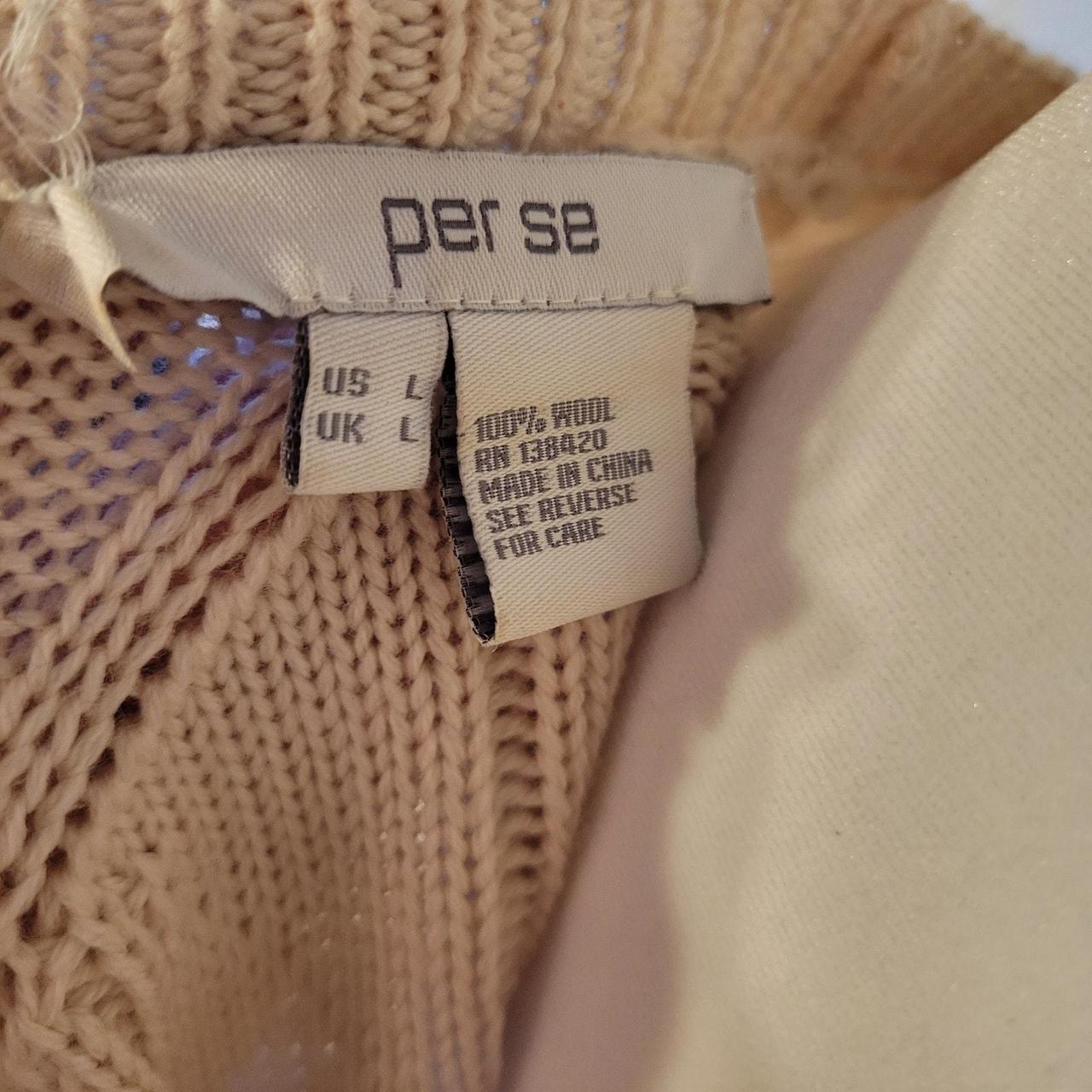 Source Unknown Women's Sweater - Cream - L – Knit… - image 5