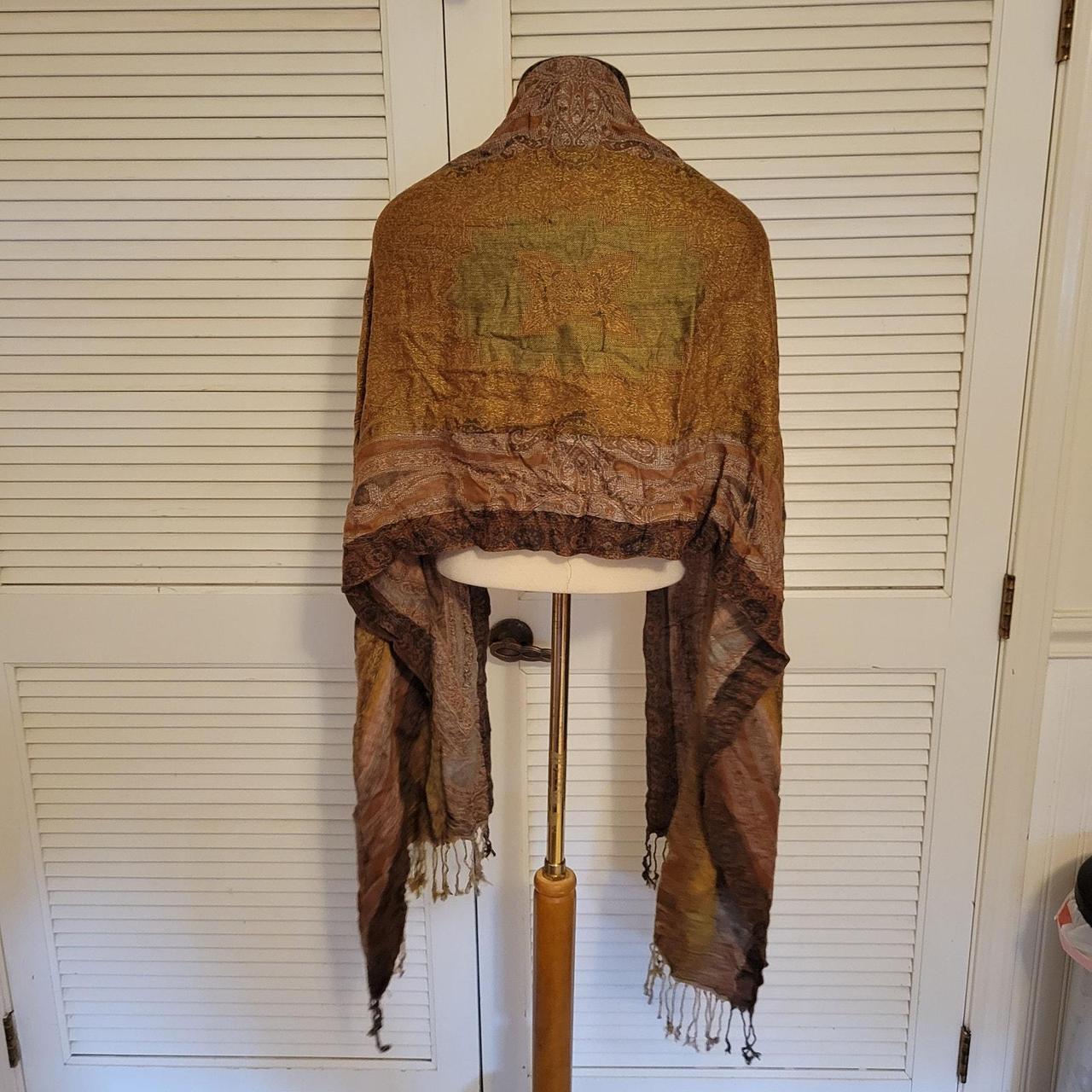 Source Unknown Women's Scarf - Brown/Multi – Pais… - image 4