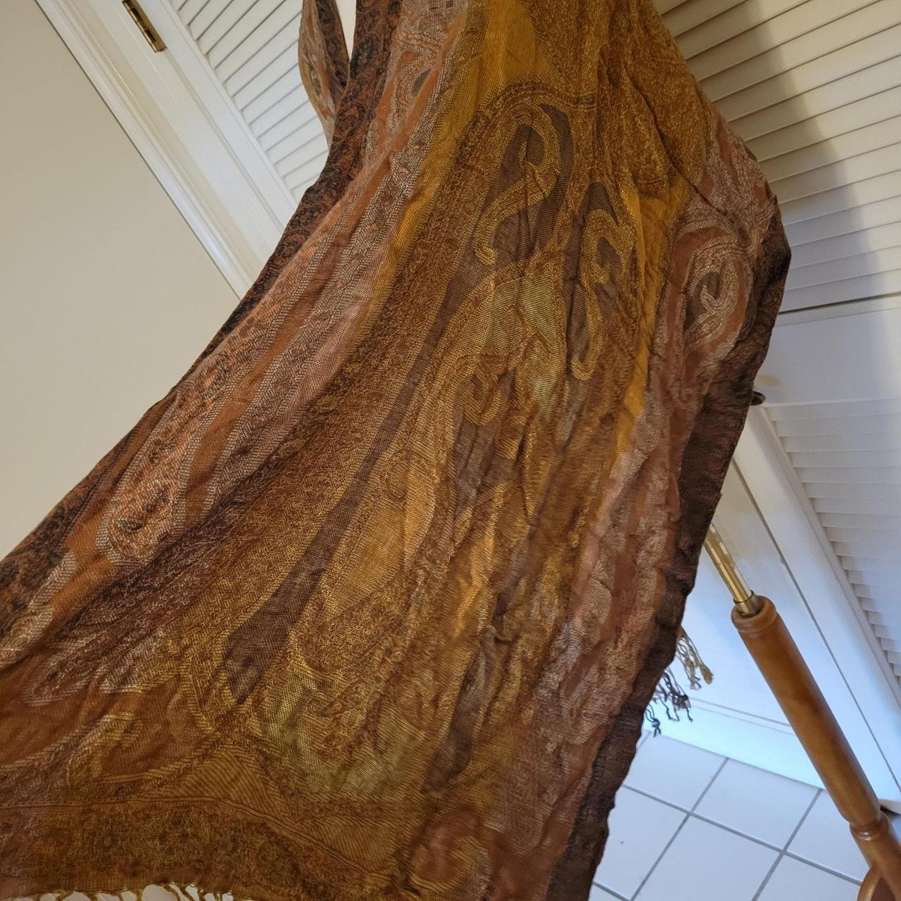 Source Unknown Women's Scarf - Brown/Multi – Pais… - image 3