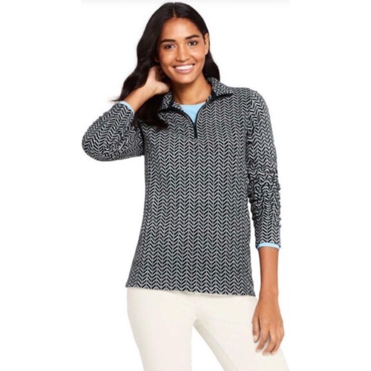 lands end fleece top