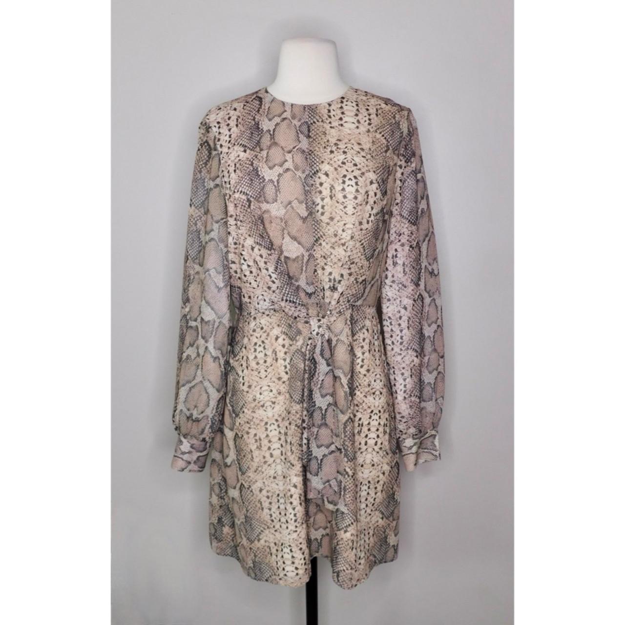 Anthropologie deals snakeskin dress