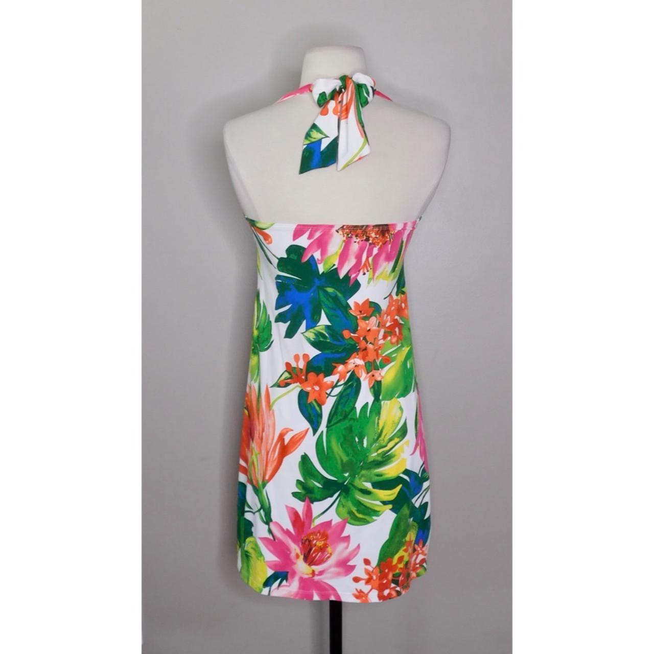TOMMY BAHAMA Tropical Floral Spa Swim Dress... - Depop