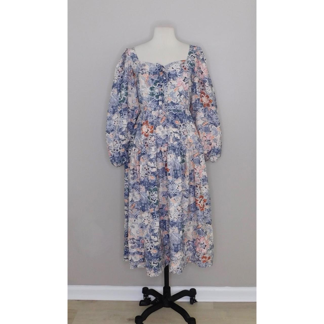 Moon river floral midi sales dress