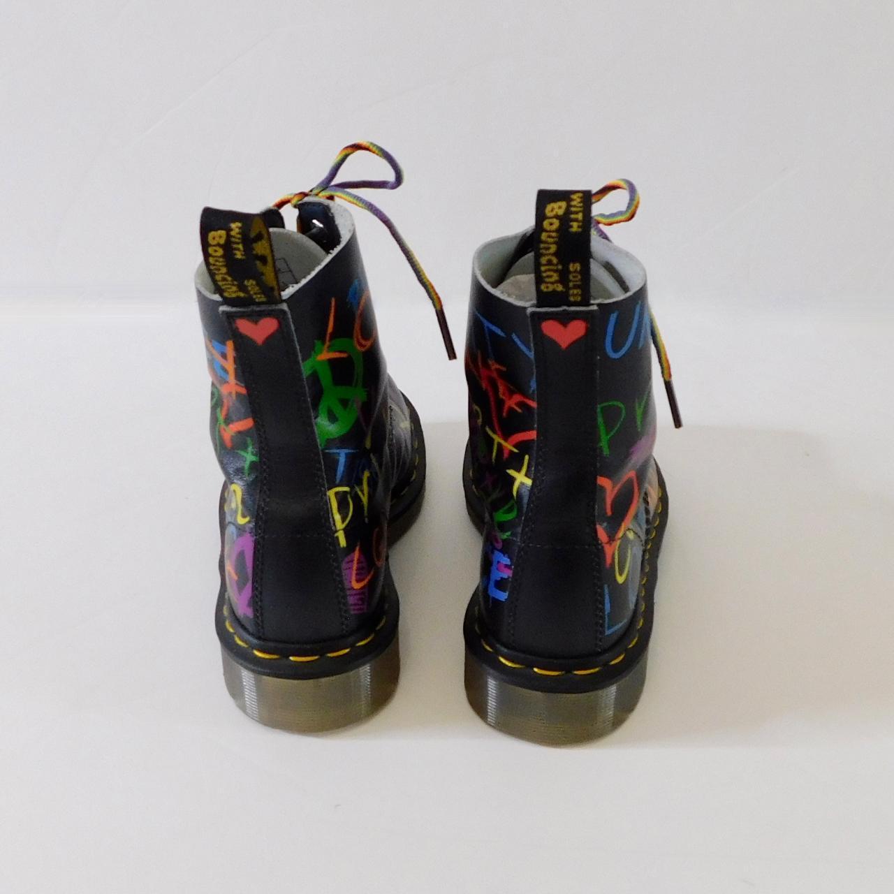 DR. MARTENS Pascal Pride 2 Peace Love LGBT Script. Depop