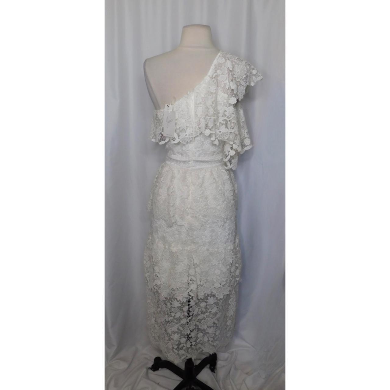 NWT JOIE Belisa White Lace Dress One Shoulder. Depop