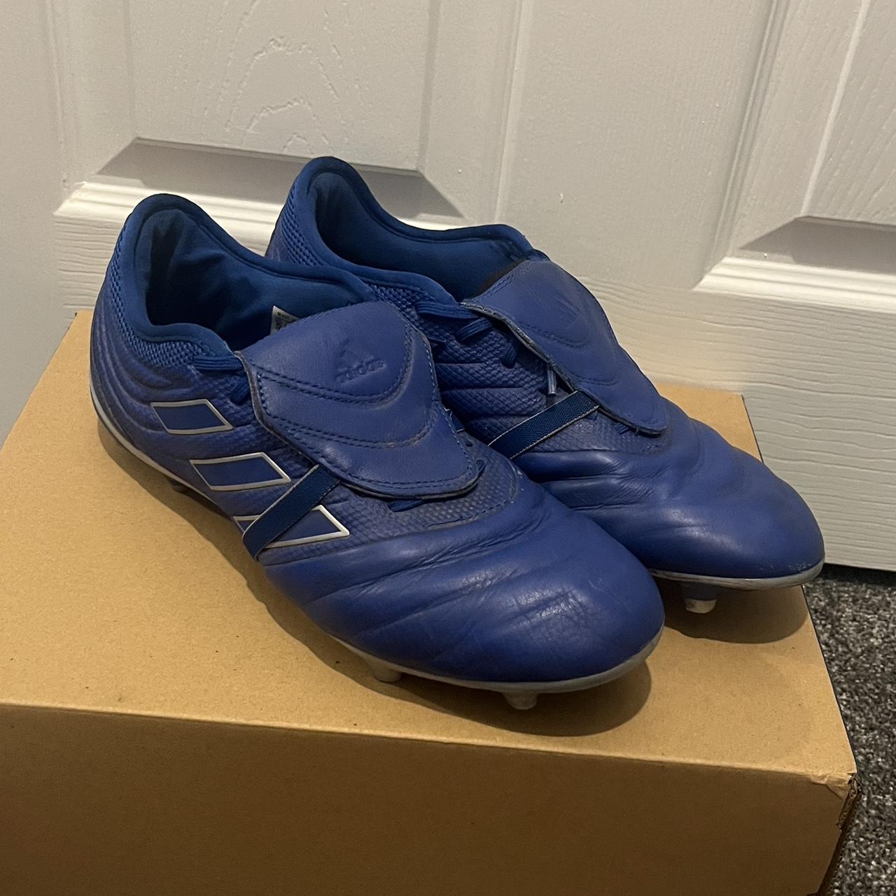 Blue adidas copa football boots Old retro boots... Depop