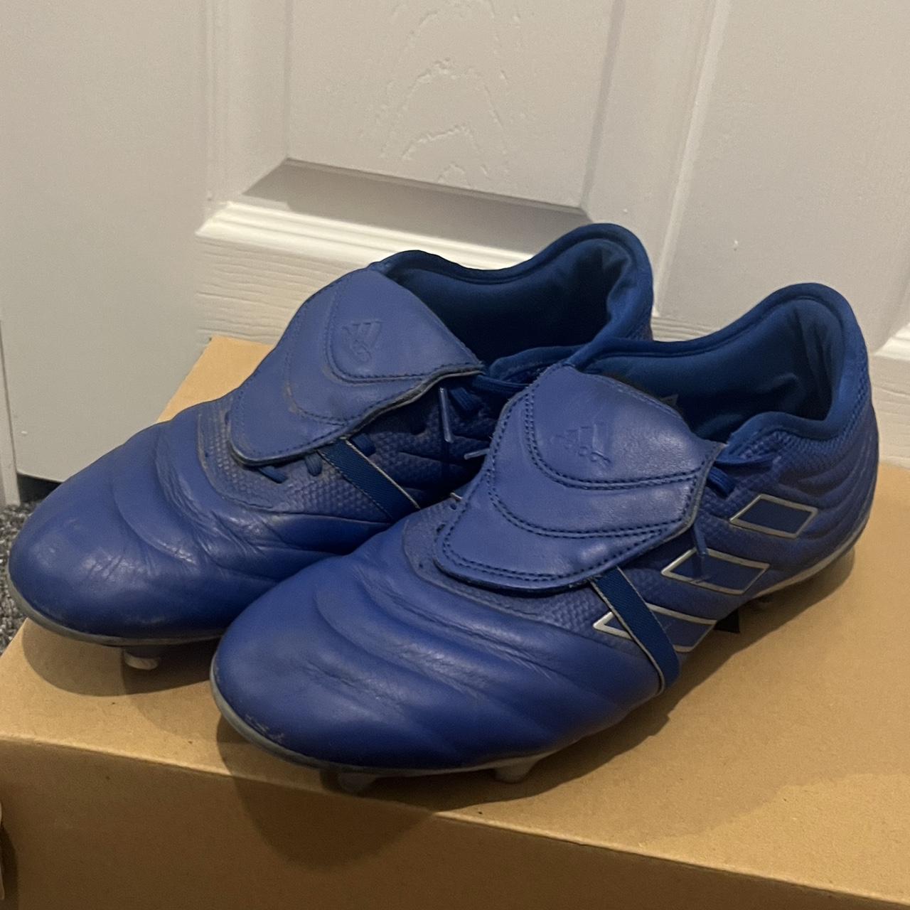 Blue adidas copa football boots Old retro boots... Depop