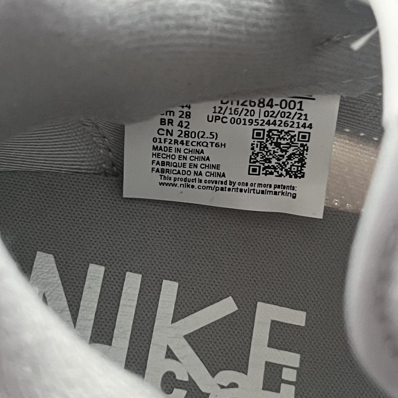 sacai nike grey